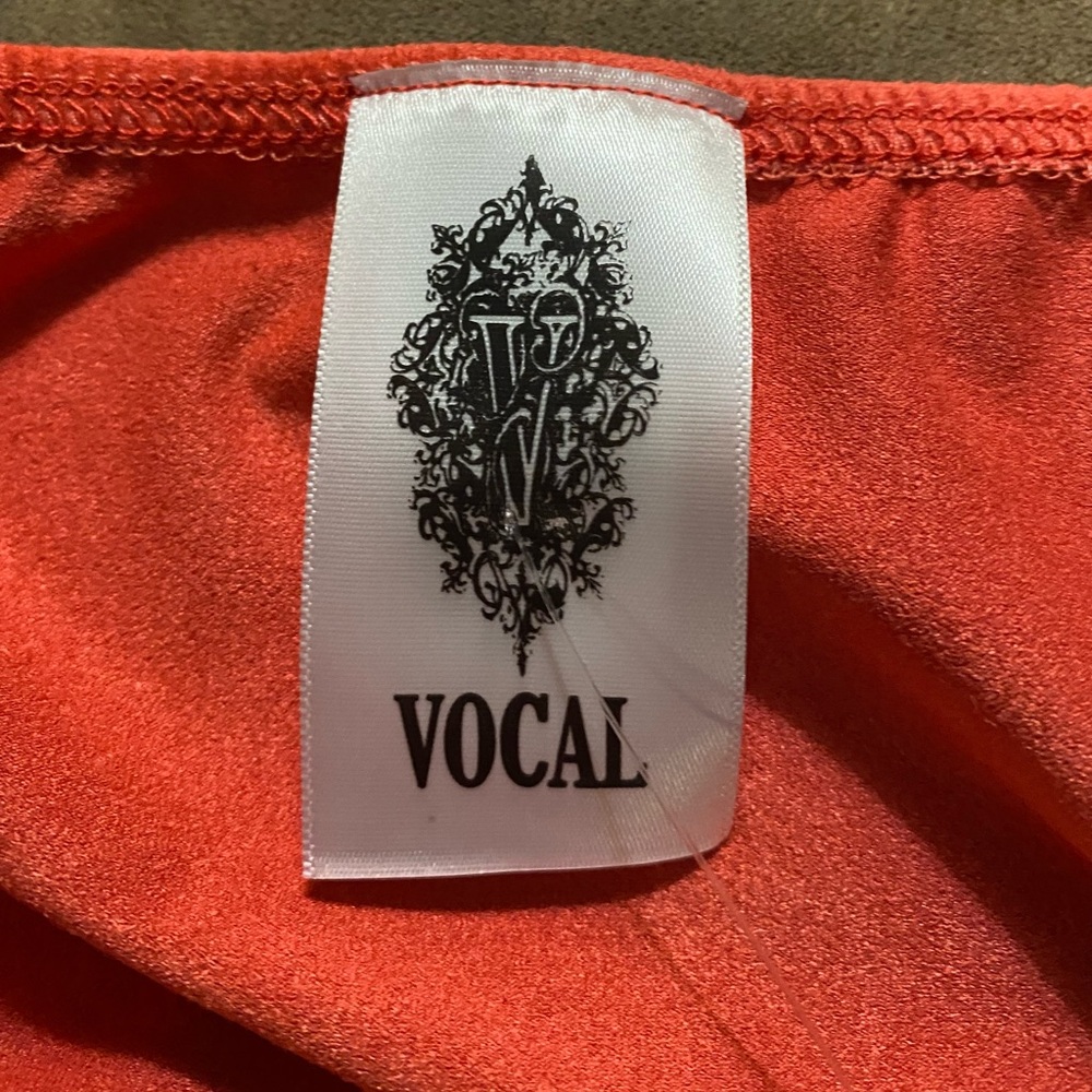 Vocal Orange Fringe with Gold Trim adjustable straps, soft feel and lightweight - Picture 8 of 10